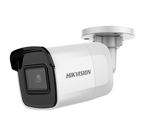 Câmera de rede bullet fixa externa de 2 MP com microfone embutido