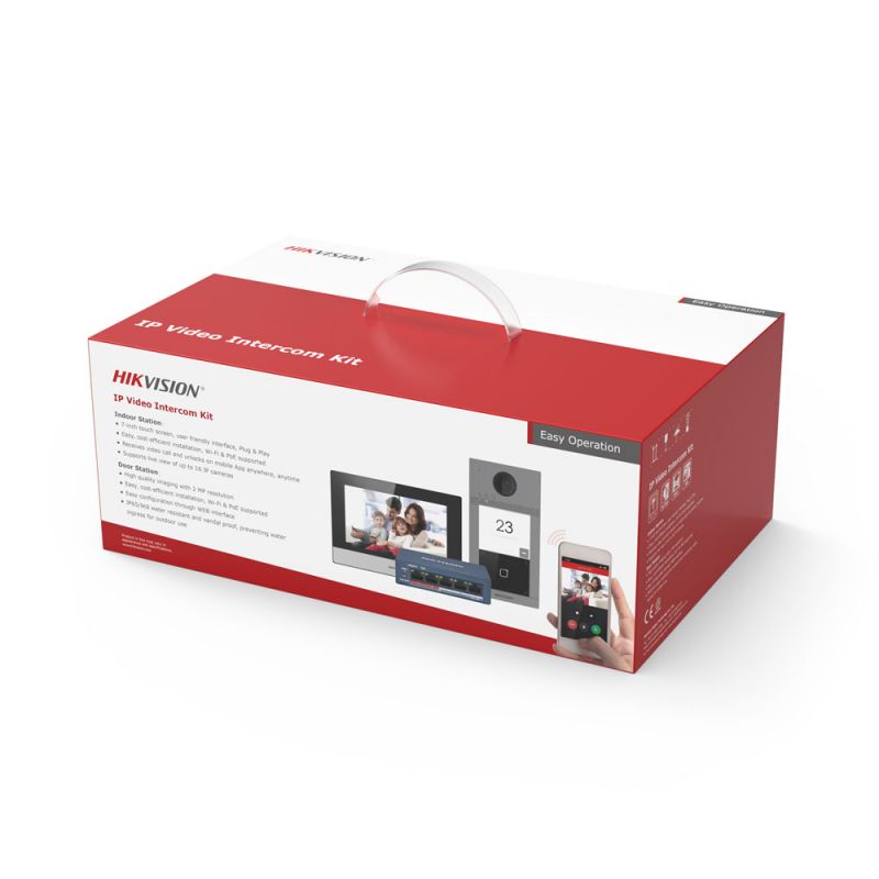 VIDEO PORTEIRO HIKVISION IP KIT C