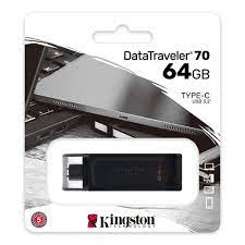 PEN DRIVE 64GB KINGSTON DT70 USB-C DATA