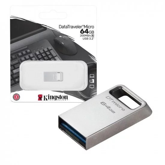 PEN DRIVE 64GB DATA TRAV METAL KINGSTON